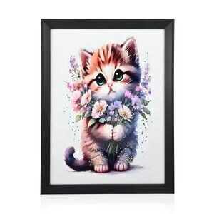 Final Price NEW Kitten Frame Wall Art 16 in L x 12 in W